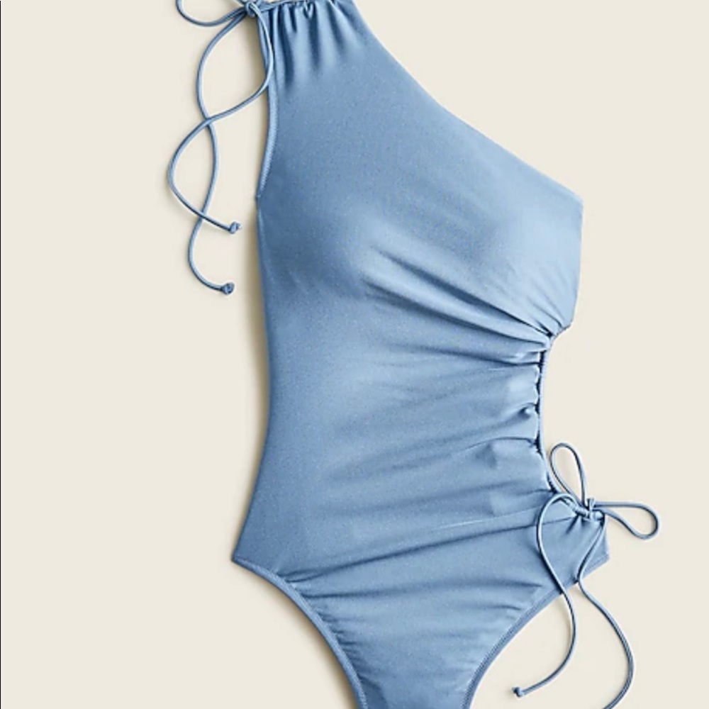 Brand NEW never worn Jcrew Shiny side cut-out one-piece bathing suit
